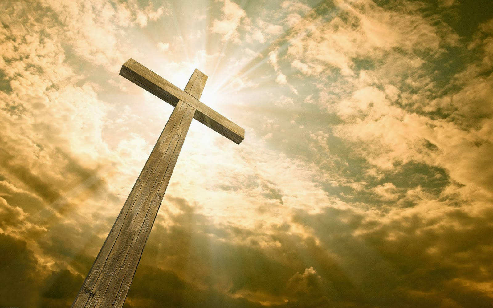 Cross Of The Christian God Emanating Light Wallpaper