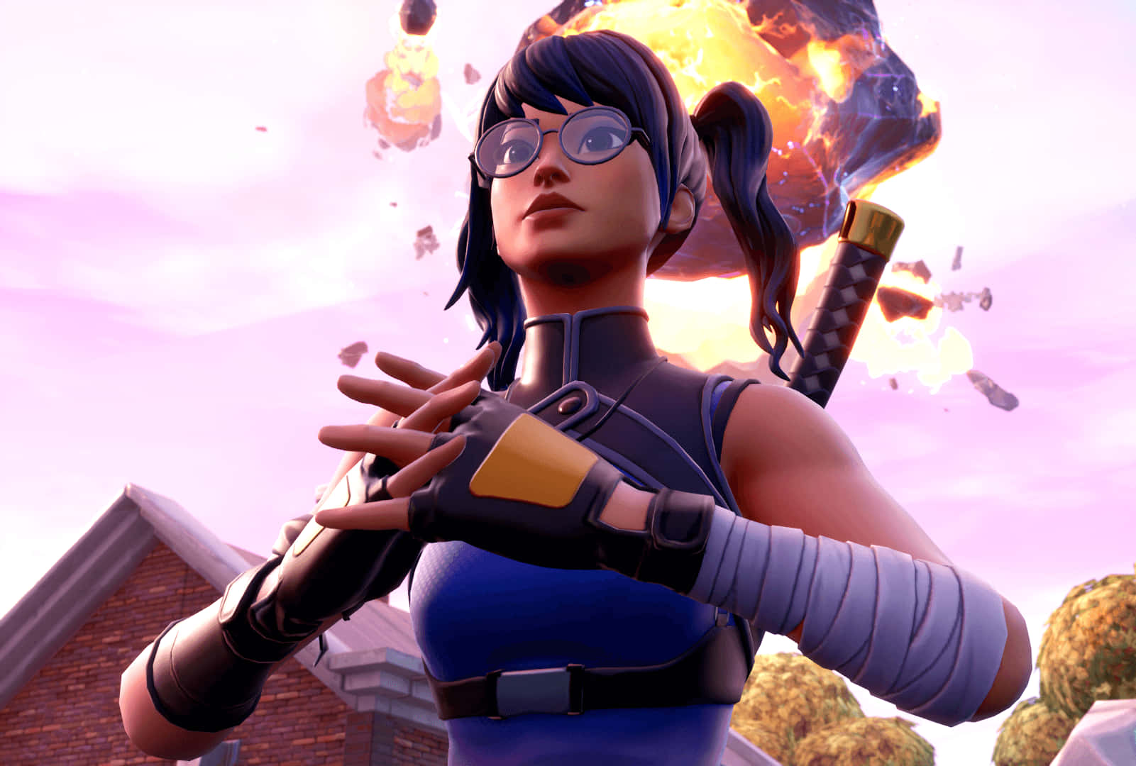 Crystal Skin Explosion Fortnite Wallpaper