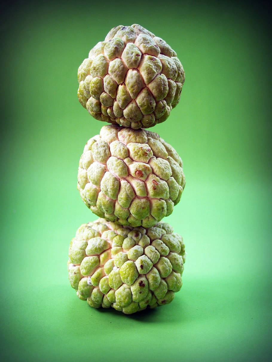 Custard Apples Piled Up Together Wallpaper