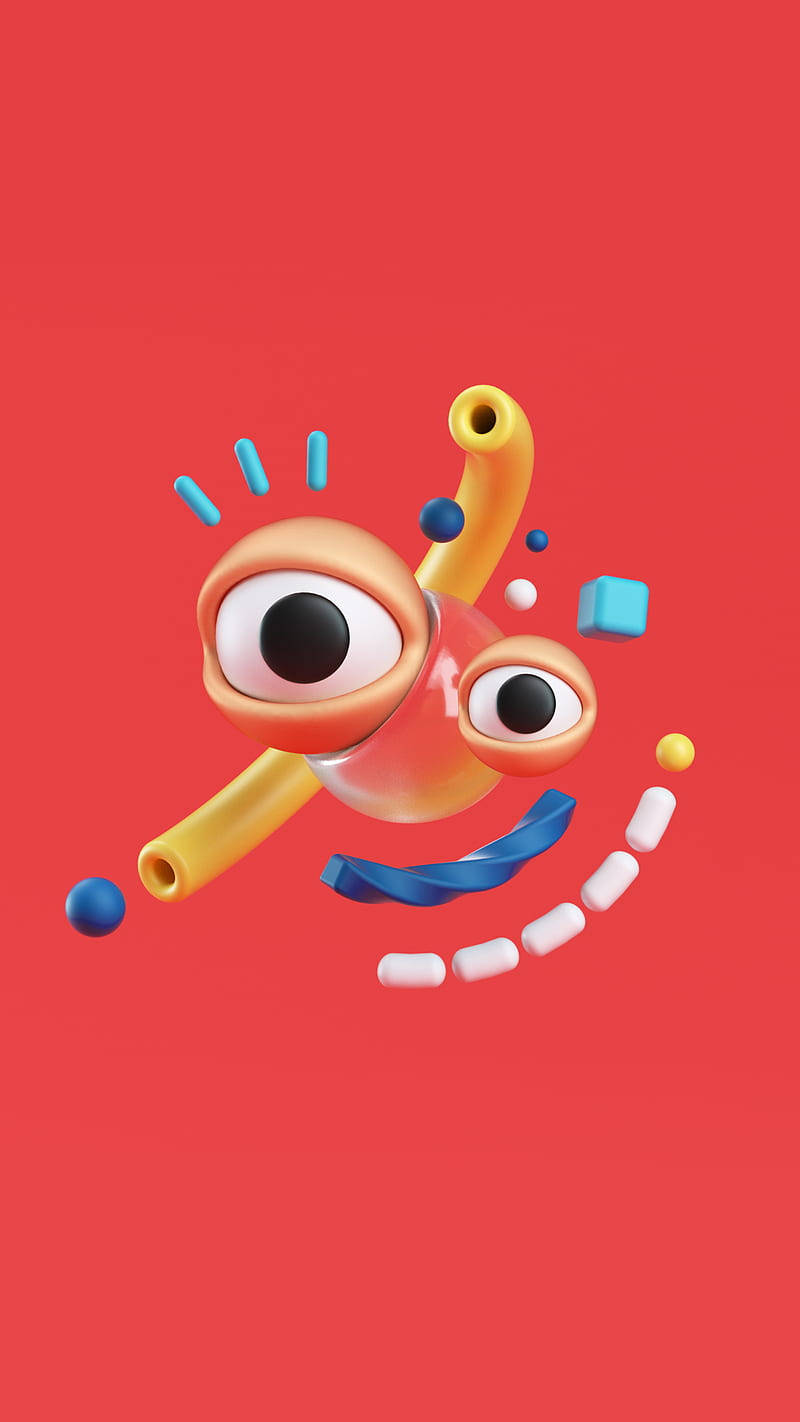 Cute 3d Phone Abstract Face Wallpaper