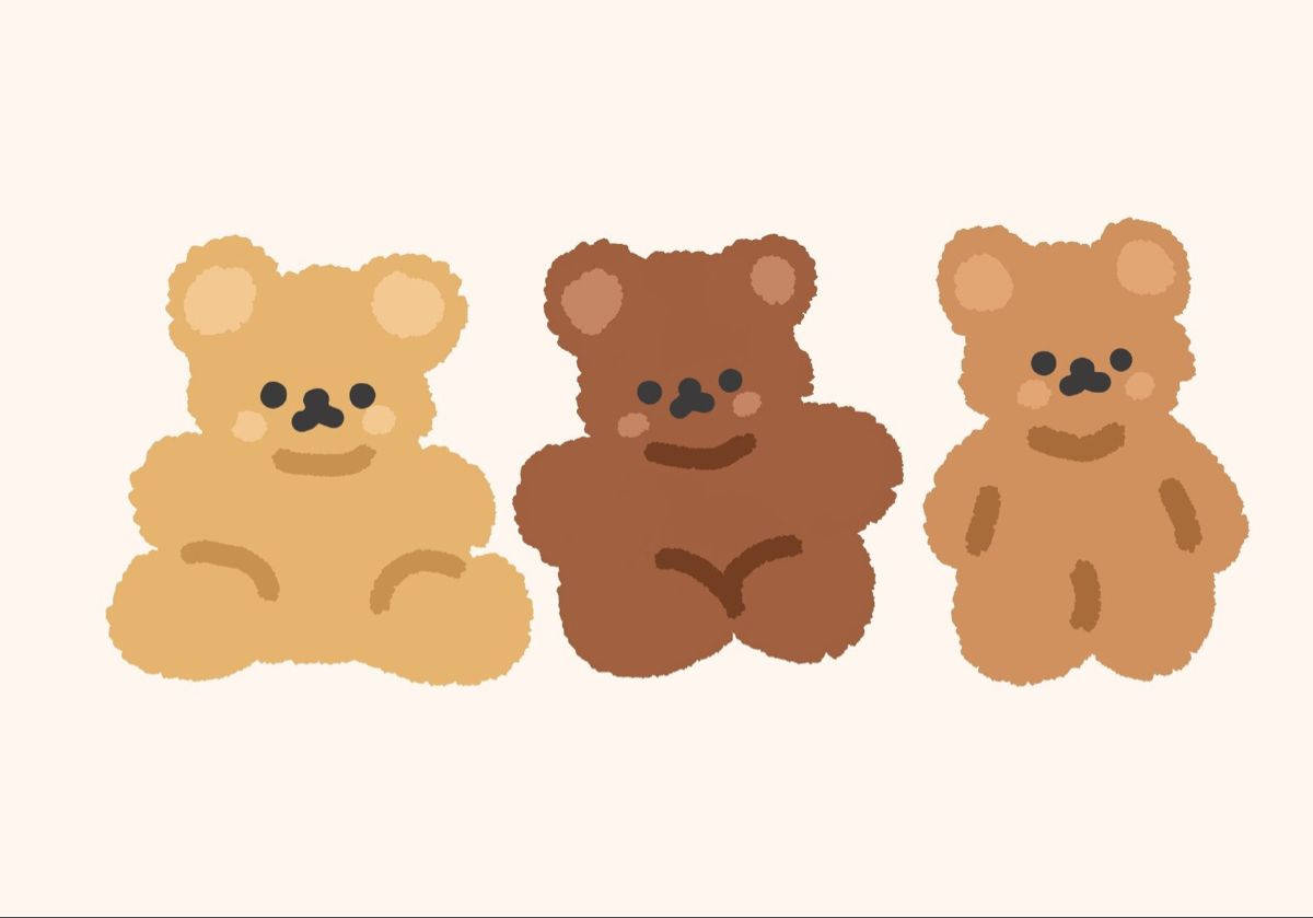 Cute Aesthetic Brown Teddy Bears For Computer Wallpaper