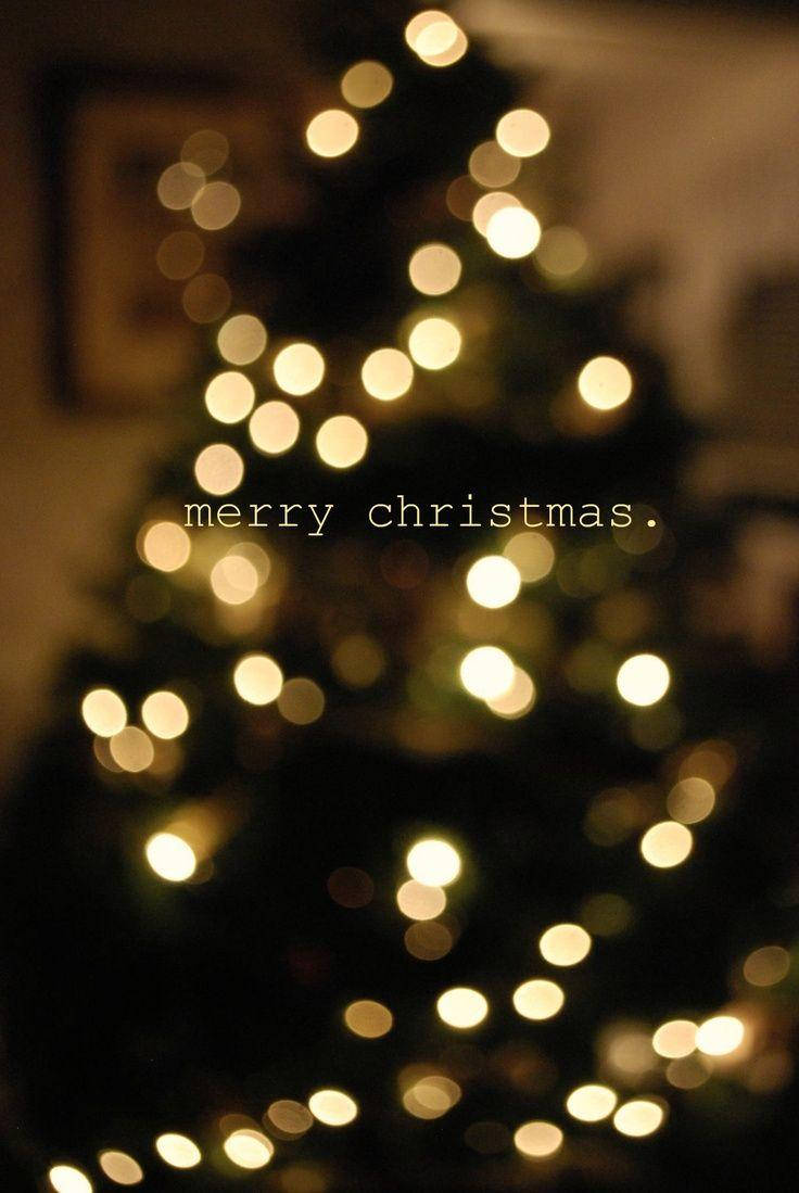 Cute Aesthetic Christmas Tree Silhoutte Wallpaper