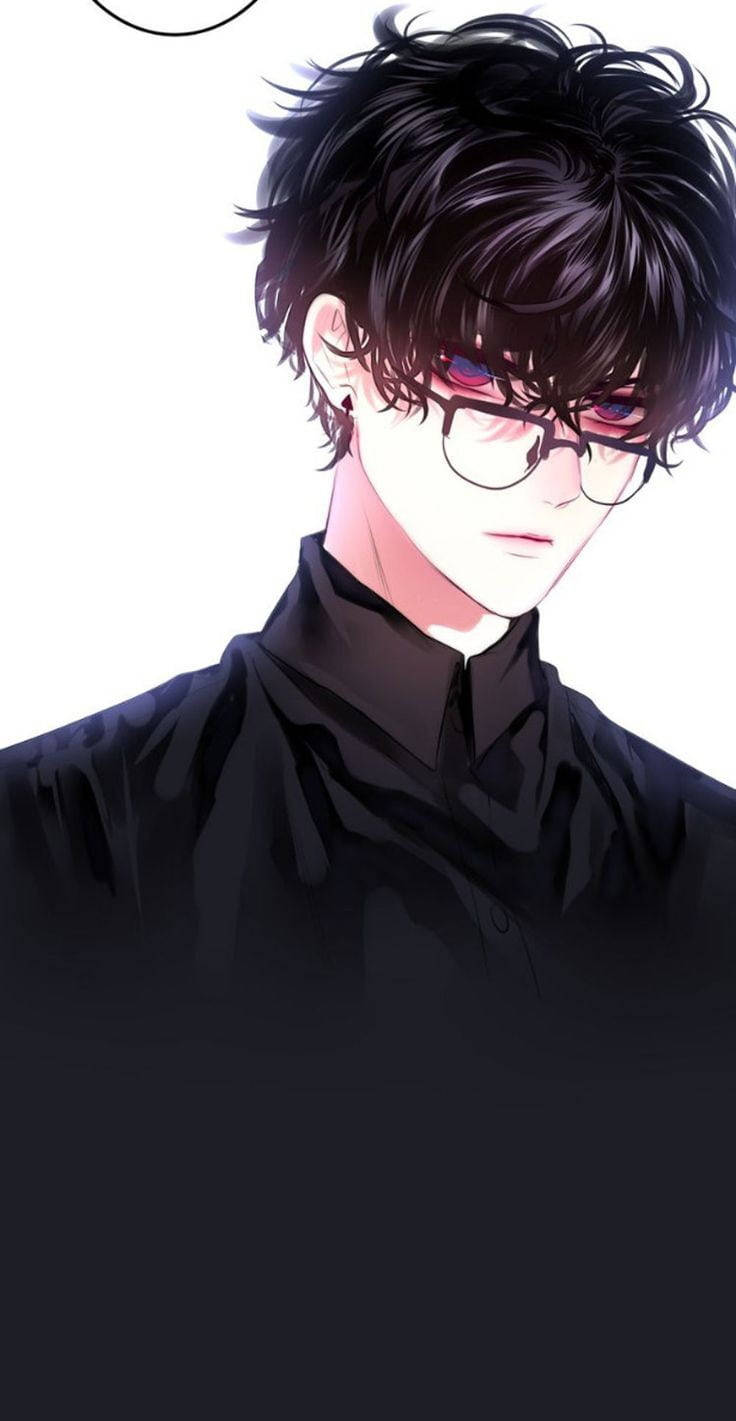 Anime boy with glasses online