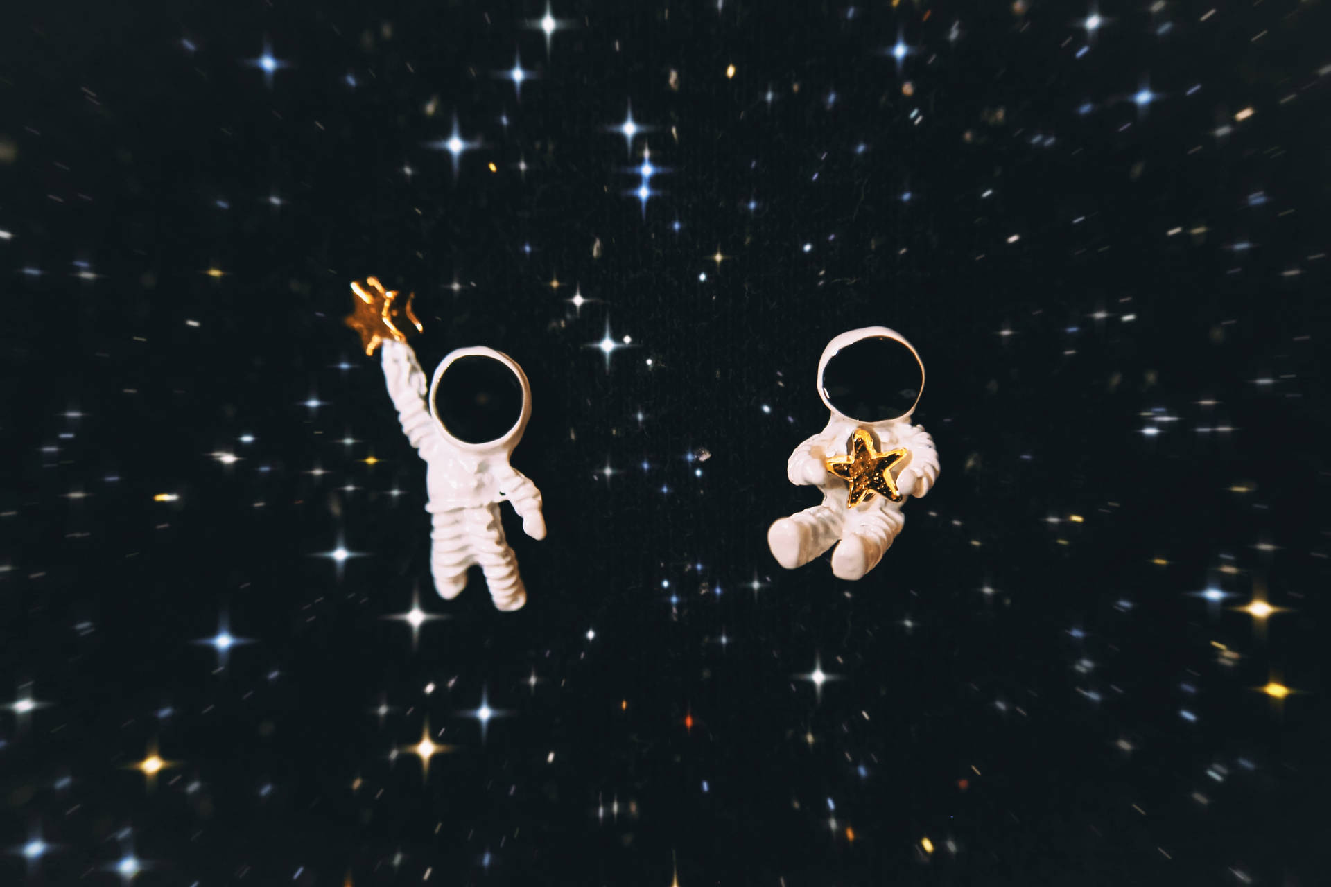 Cute Astronaut In Space Wallpaper