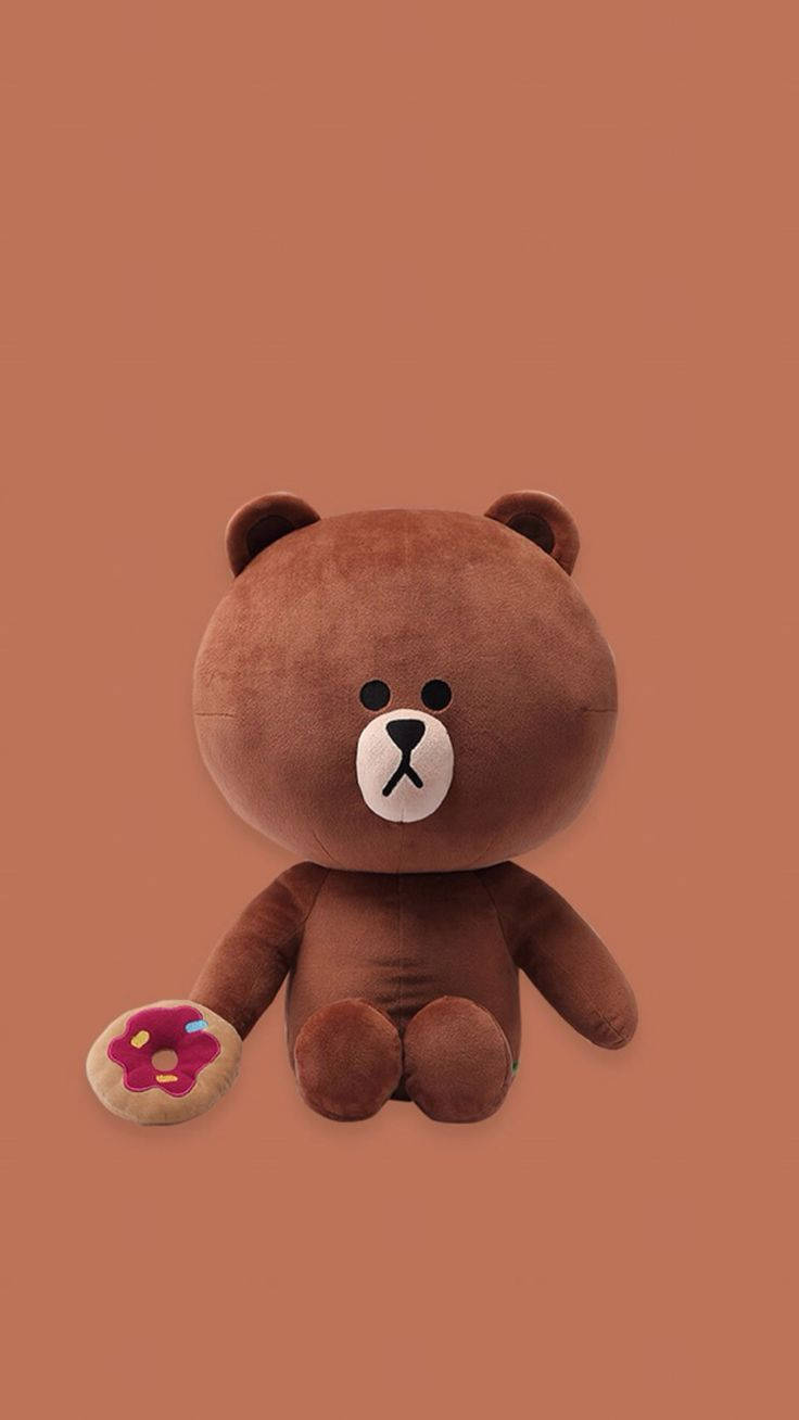 Cute Bear Head Wallpaper