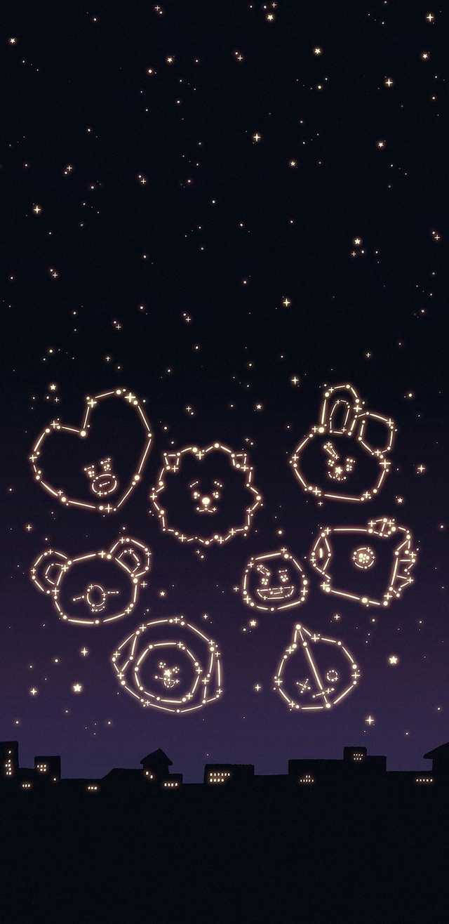 Cute Bt21 Constellation Wallpaper