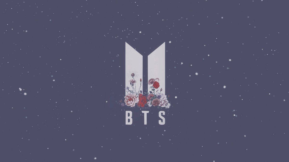 Cute Bts Drawing Logo Wallpaper