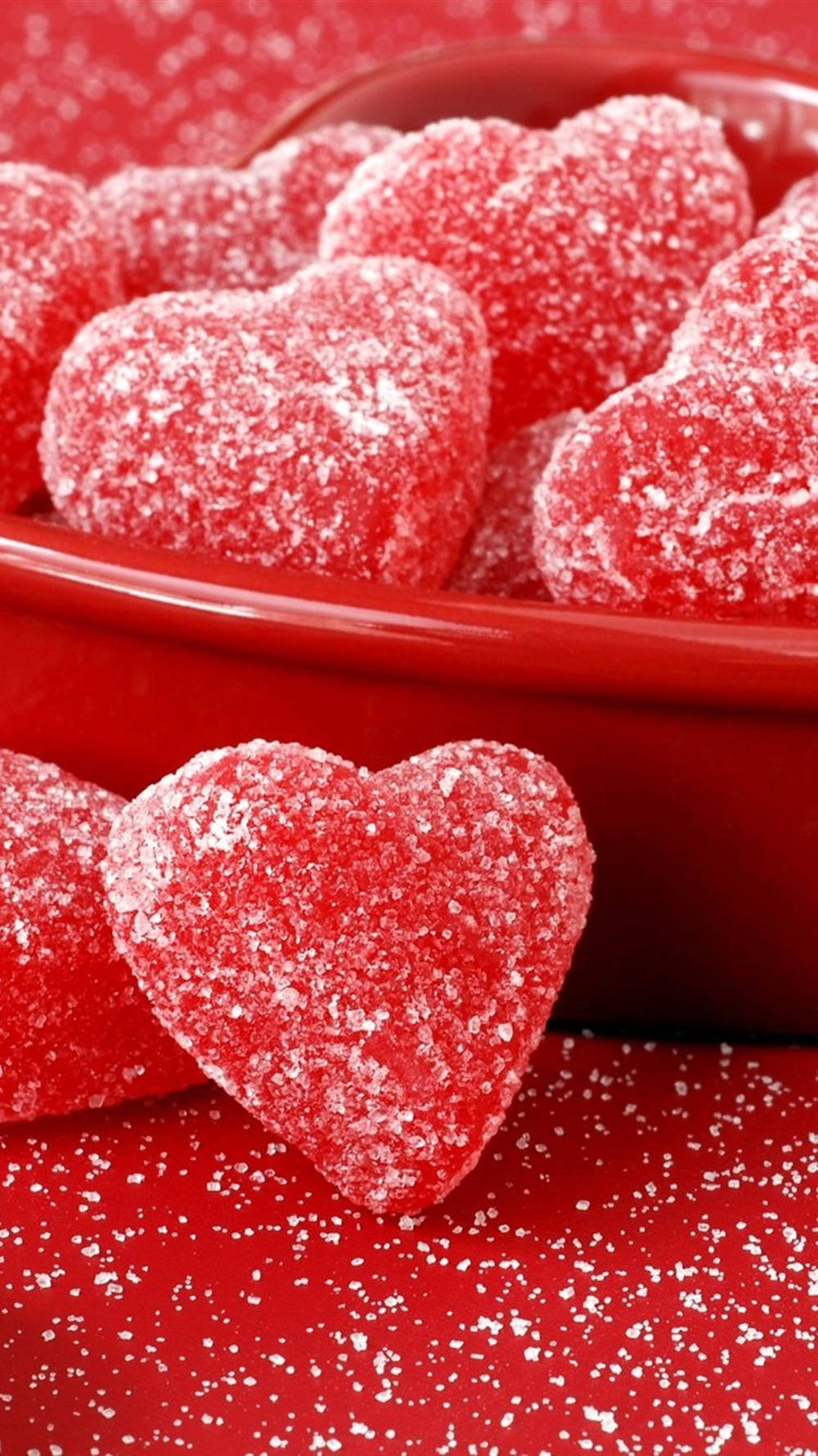 Cute Candies For Heart Iphone Screen Wallpaper