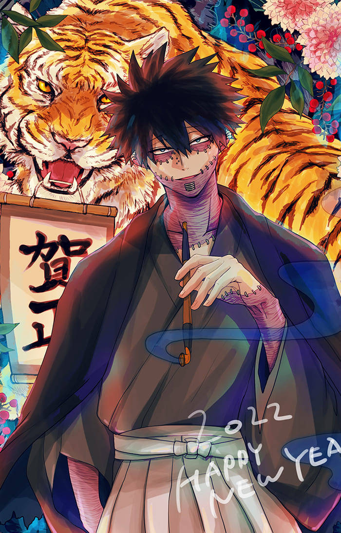 Cute Dabi With Tiger Wallpaper