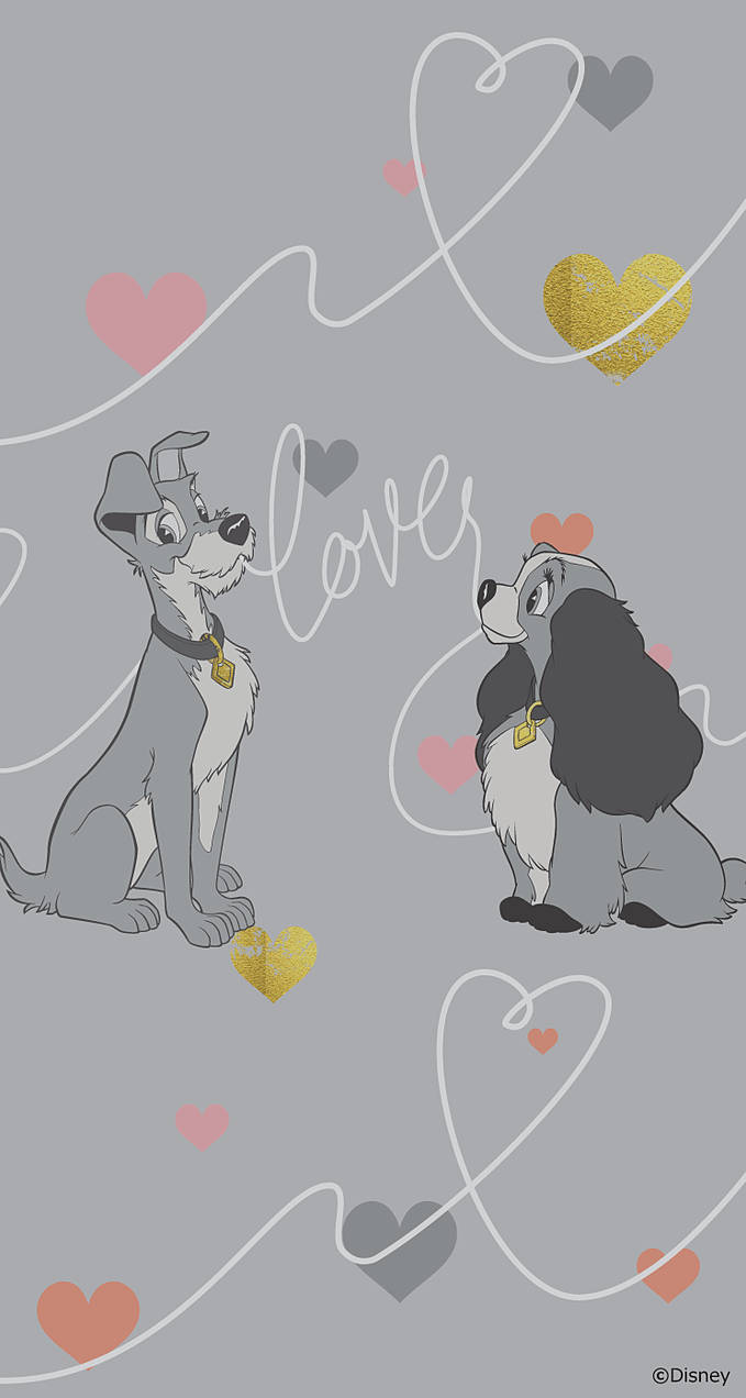 Cute Disney Lady And The Tramp Wallpaper