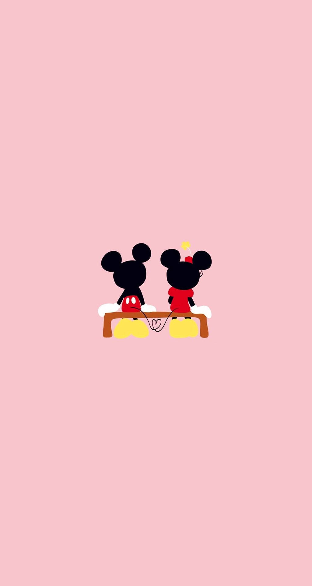 Cute Disney Pink Mickey Minnie Wallpaper