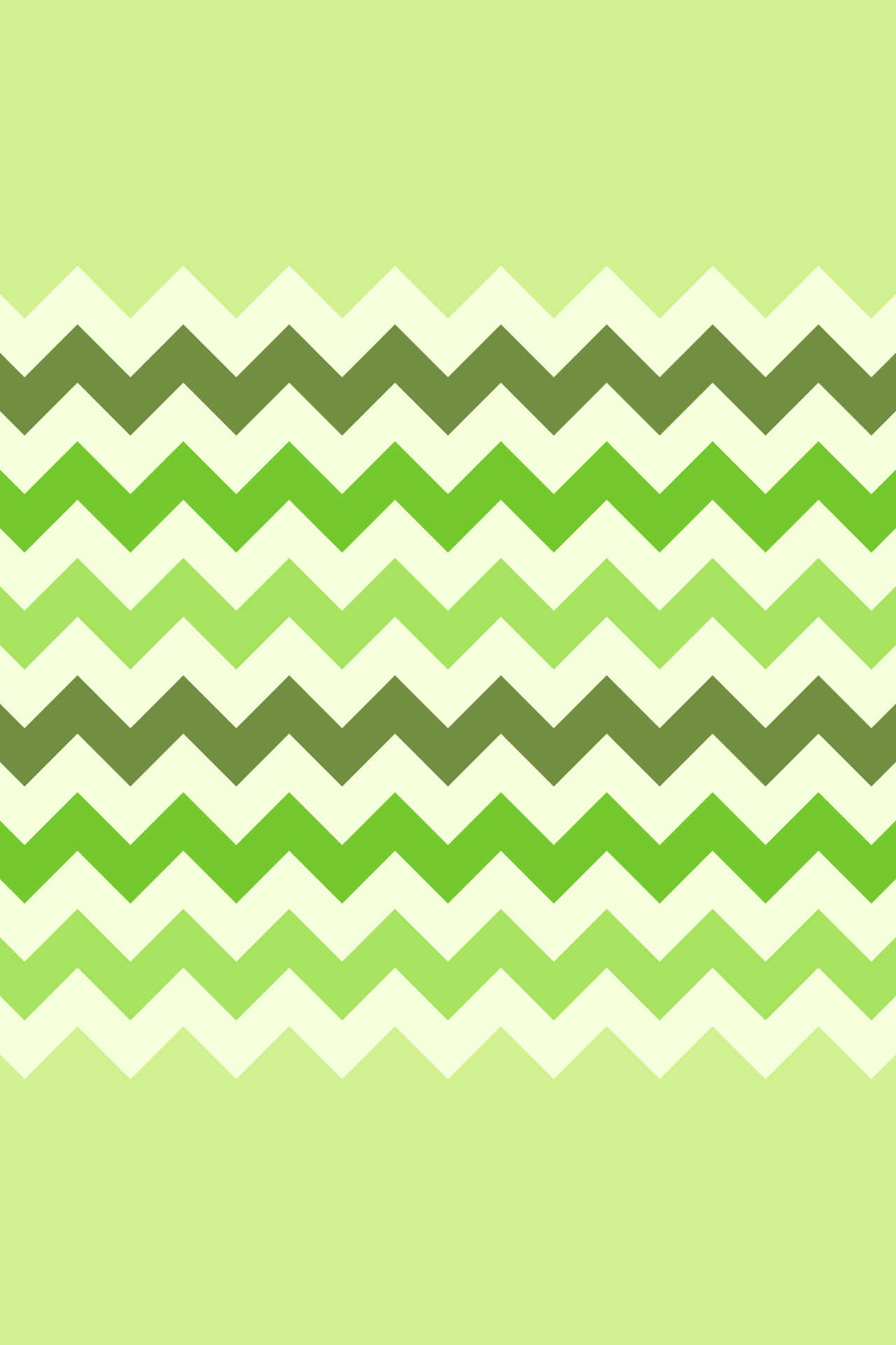 Cute Green Zigzag Pattern Wallpaper