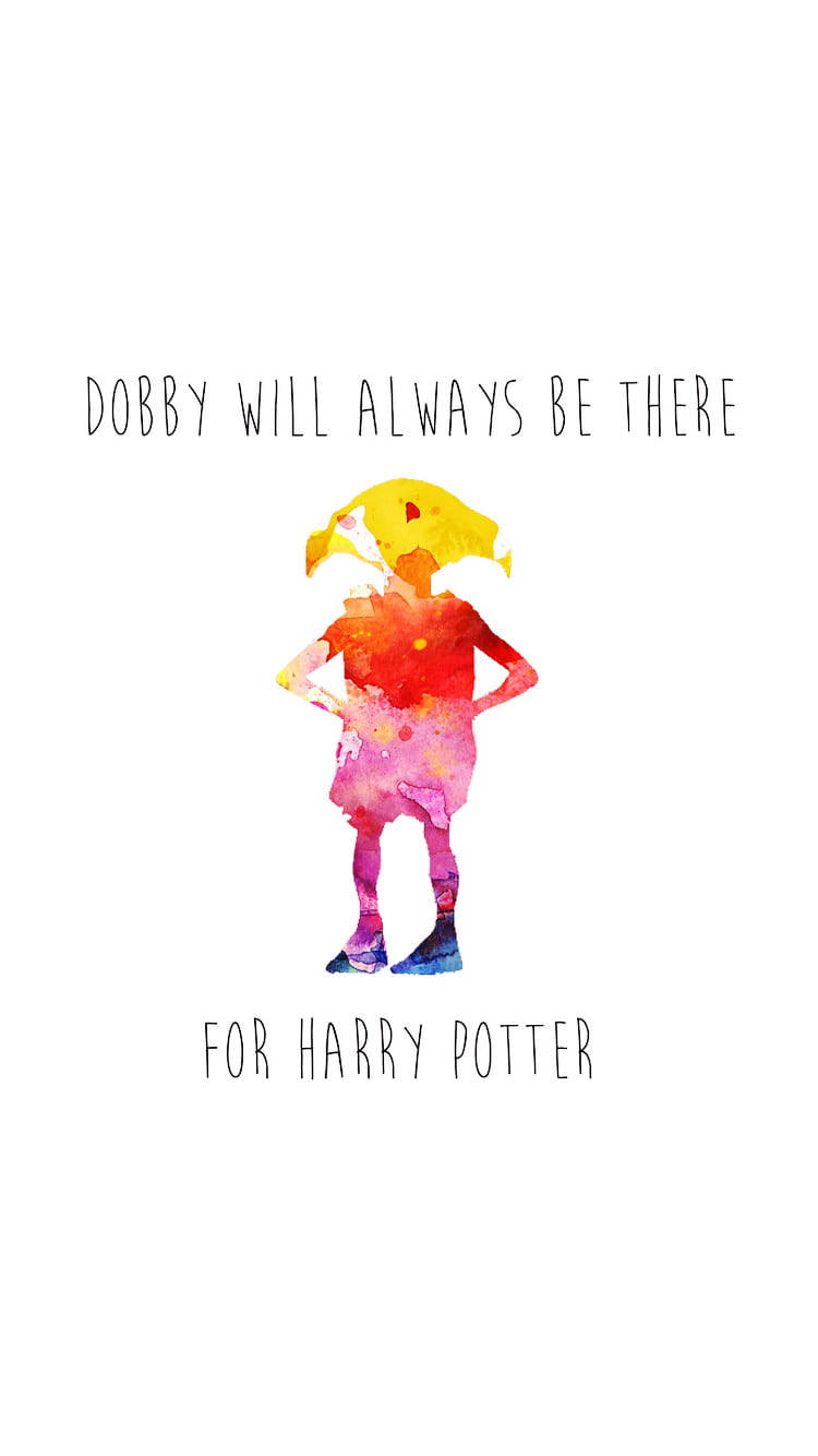 Cute Harry Potter Dobby Art Wallpaper