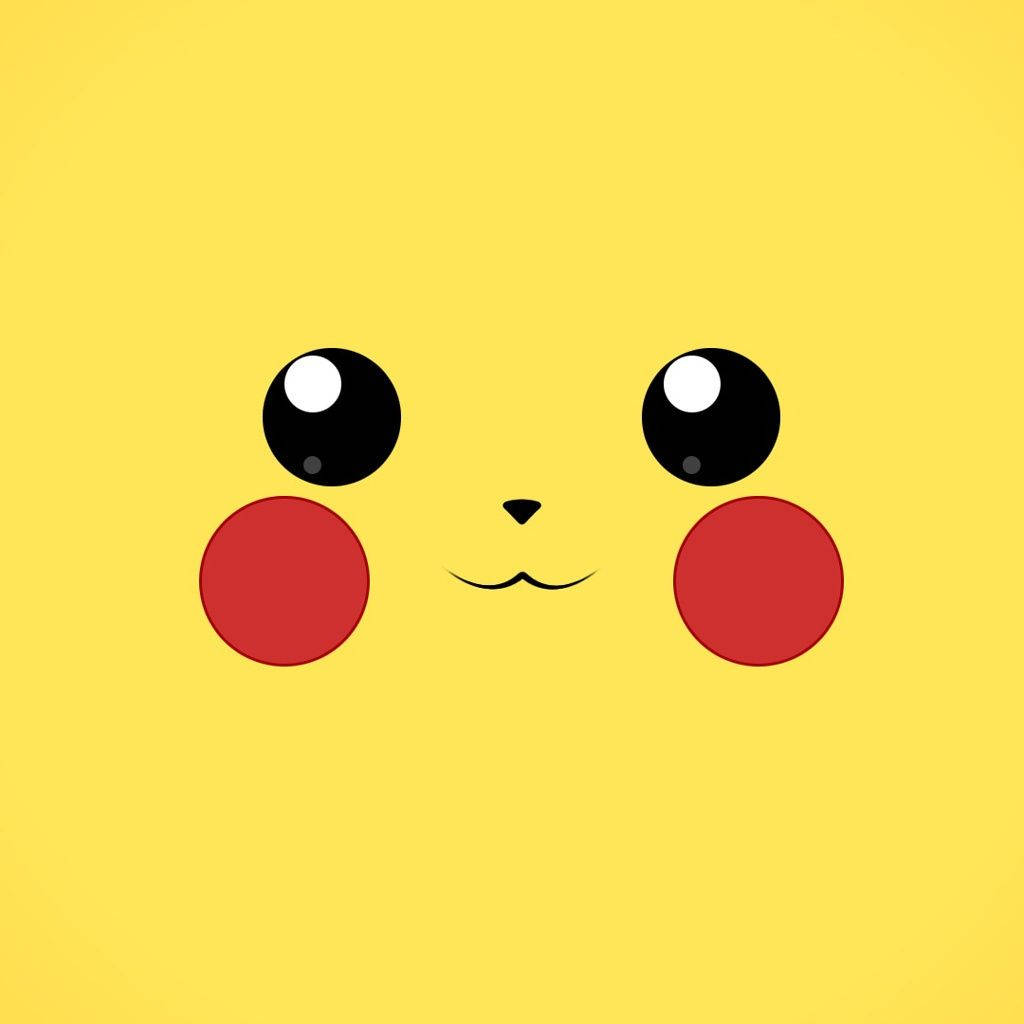 Cute Ipad Pikachu Face Wallpaper