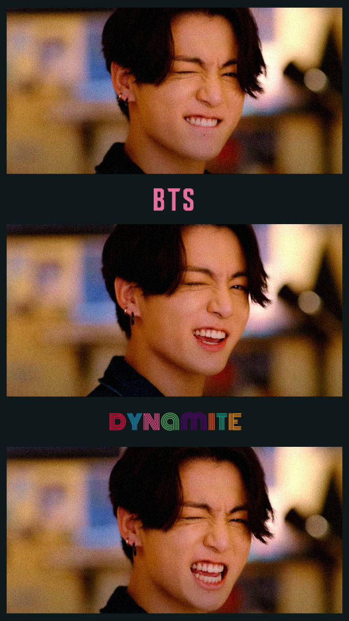 Cute Jungkook Bts Dynamite Collage Wallpaper