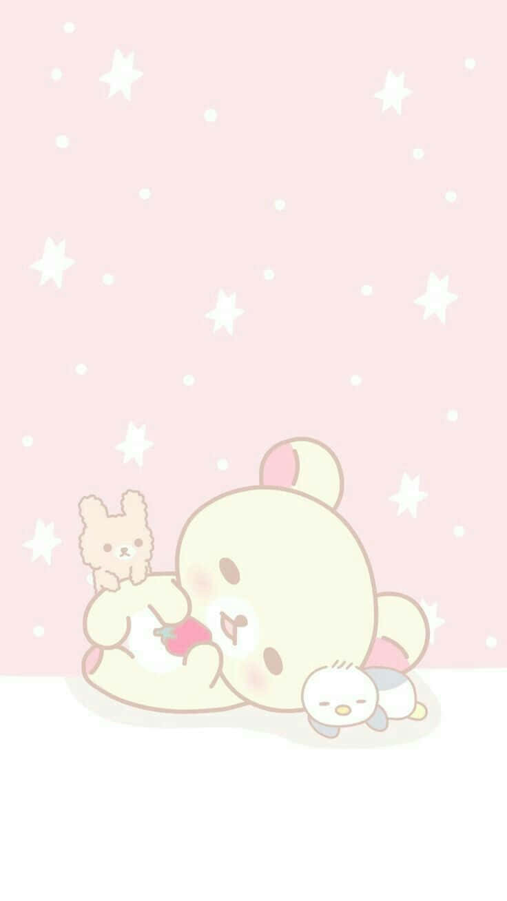 Cute Kawaii Rilakkuma Sleeping Wallpaper