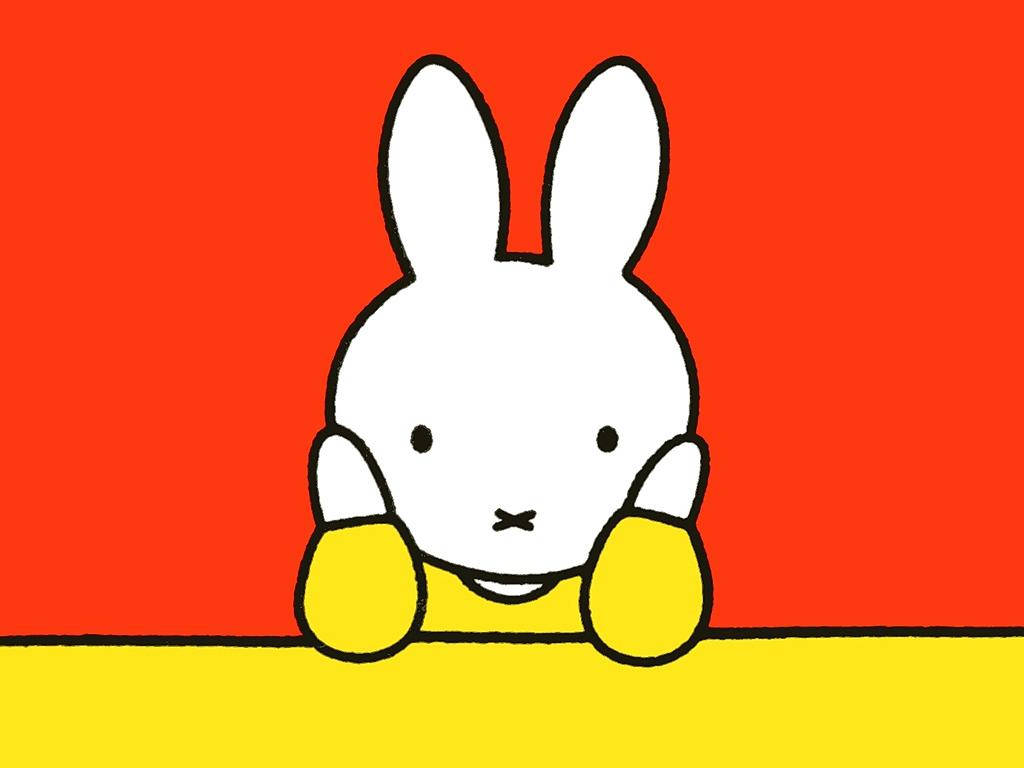 Cute Miffy Bunny Close Up Wallpaper