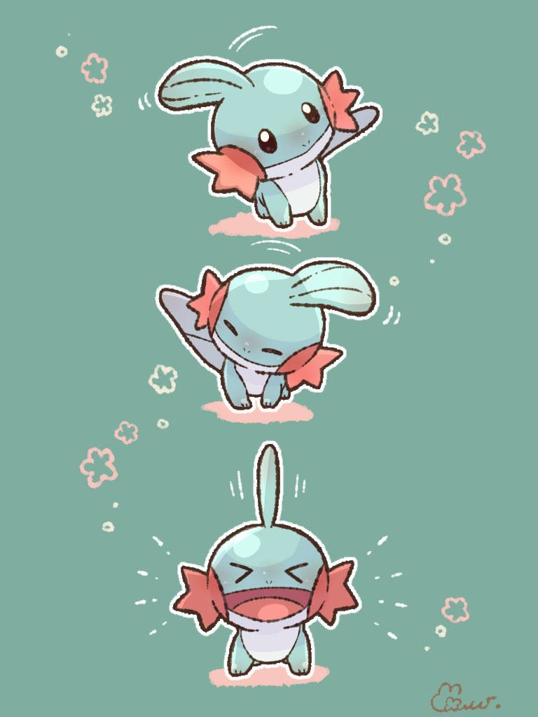 Cute Mudkip Art Wallpaper