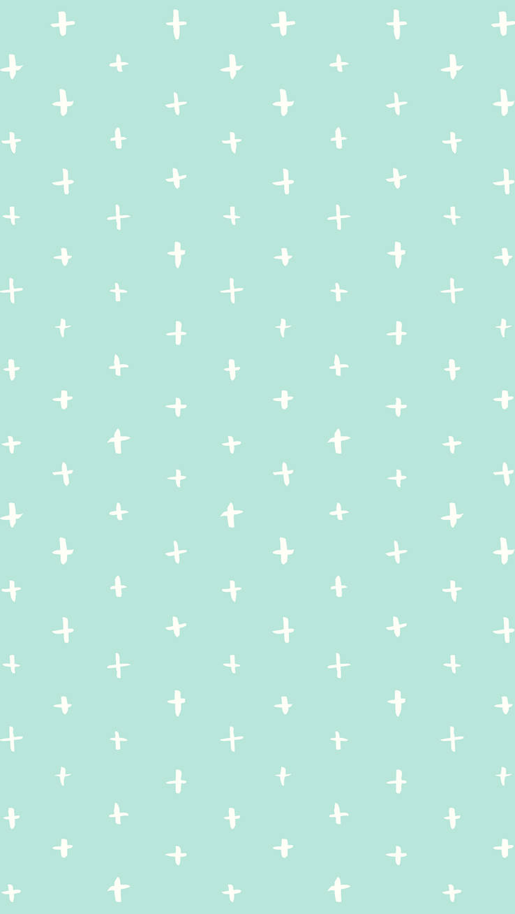 Cute Pastel Mint Green Background Wallpaper