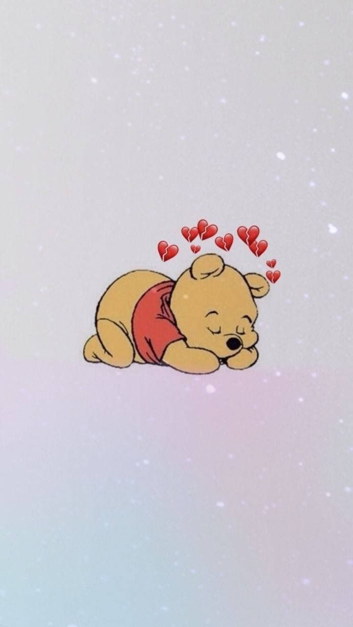 Cute Pfp Sleeping Winnie The Pooh Wallpaper