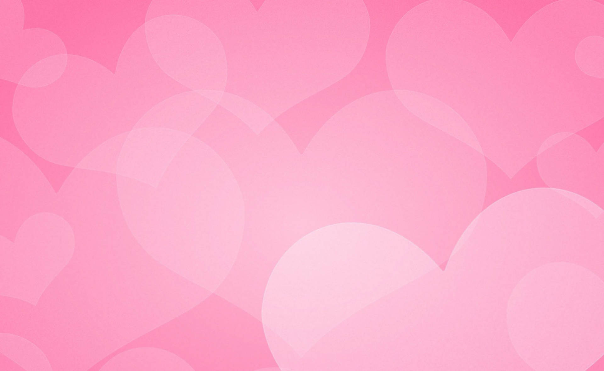 Cute Pink Opaque Heart Wallpaper