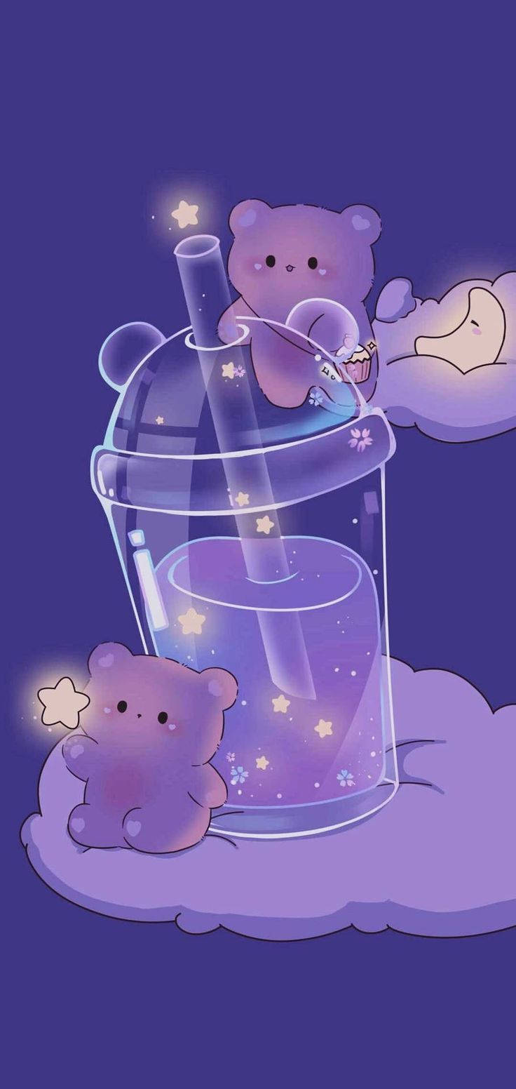 Cute Purple Iphone Screen Wallpaper