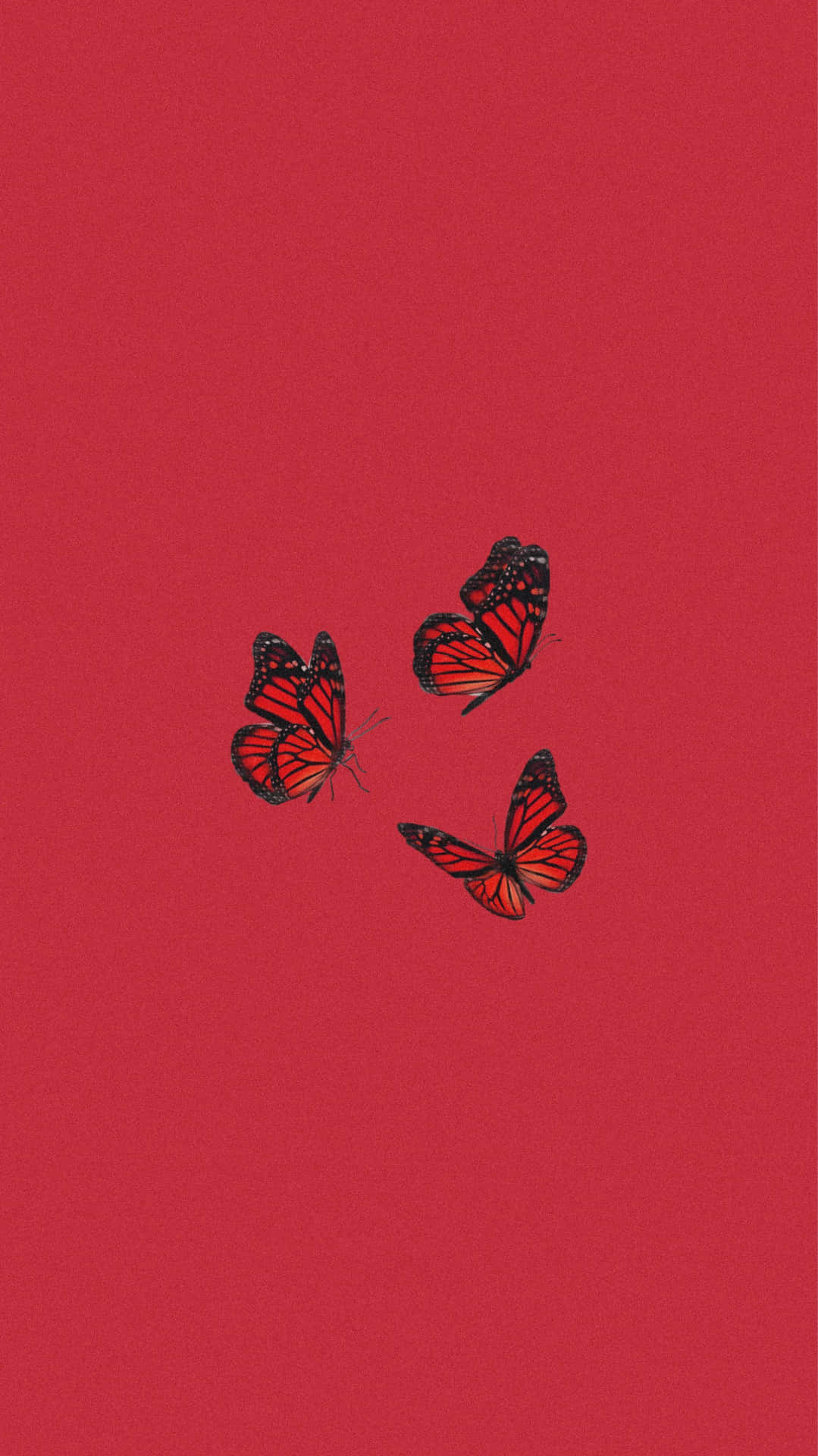 Cute Red Butterflies Wallpaper