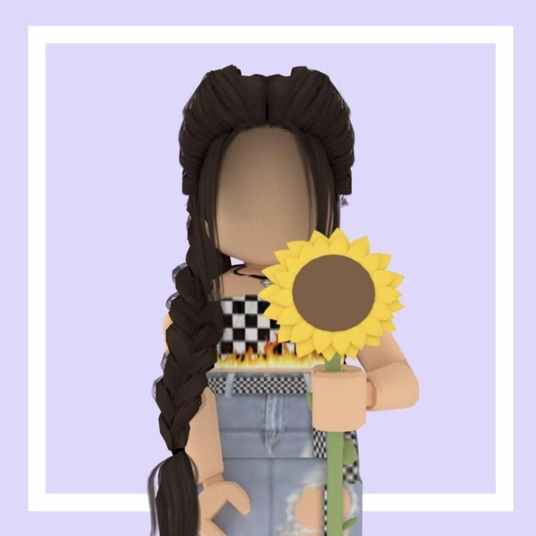 Cute Roblox Outfit With Sunflower Wallpaper