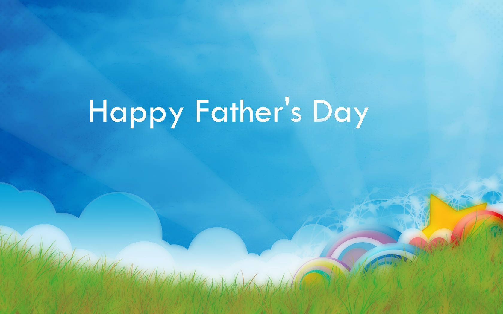 Cute Simple Greeting For Father's Day Wallpaper