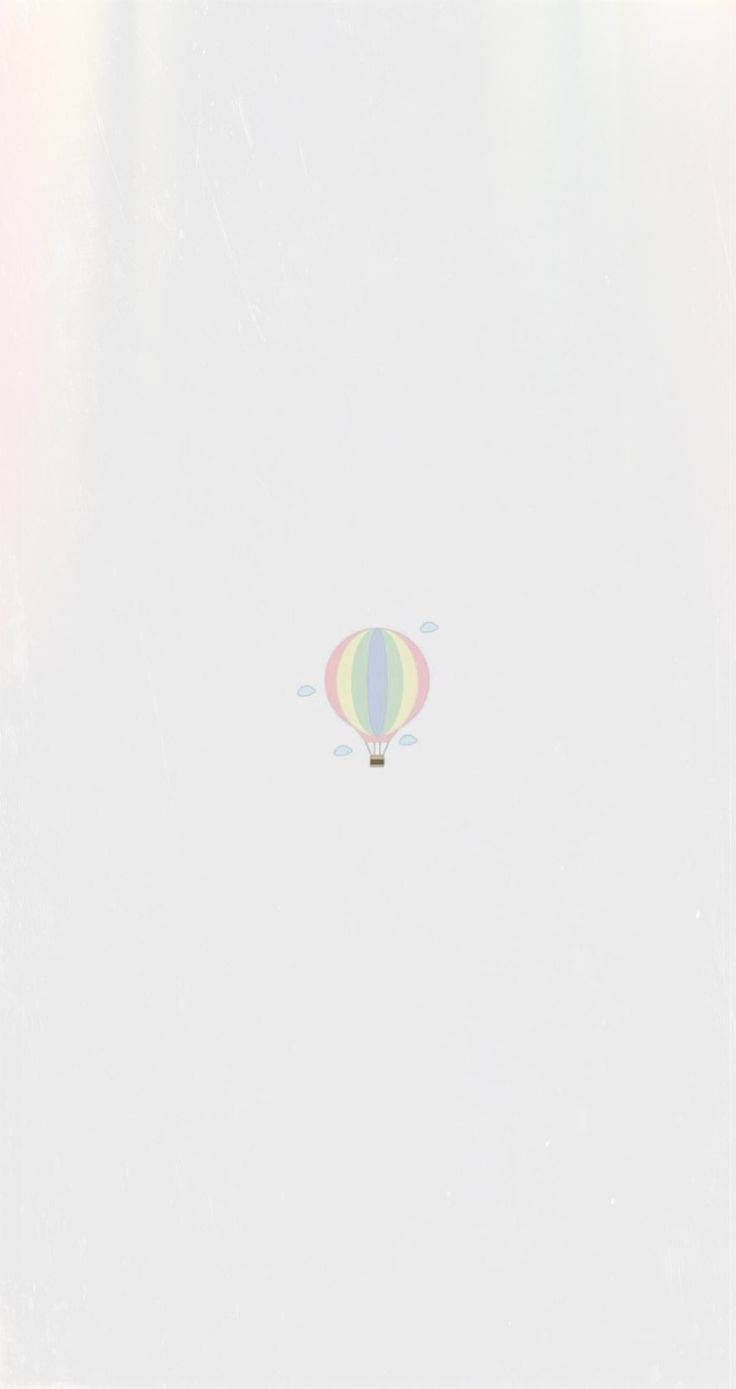 Cute Simple Hot Air Balloon Wallpaper