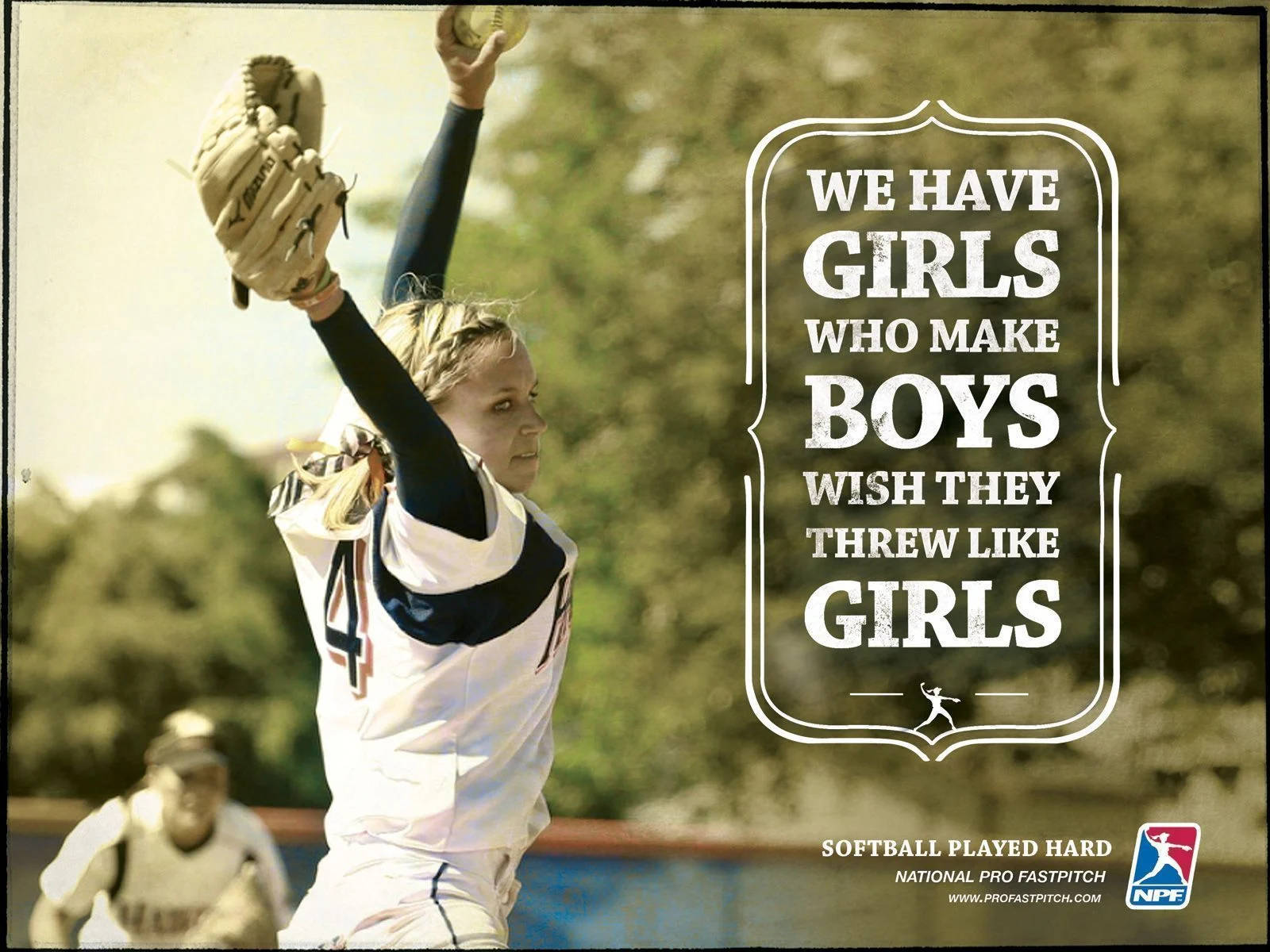 Cute Softball Quotes Wallpaper