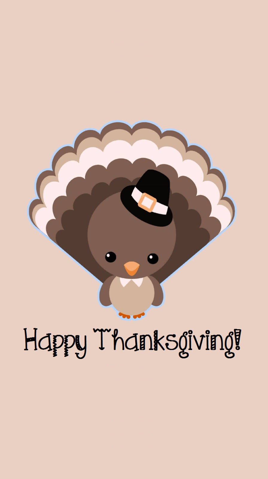 Cute Thanksgiving Aesthetic Turkey Wallpaper