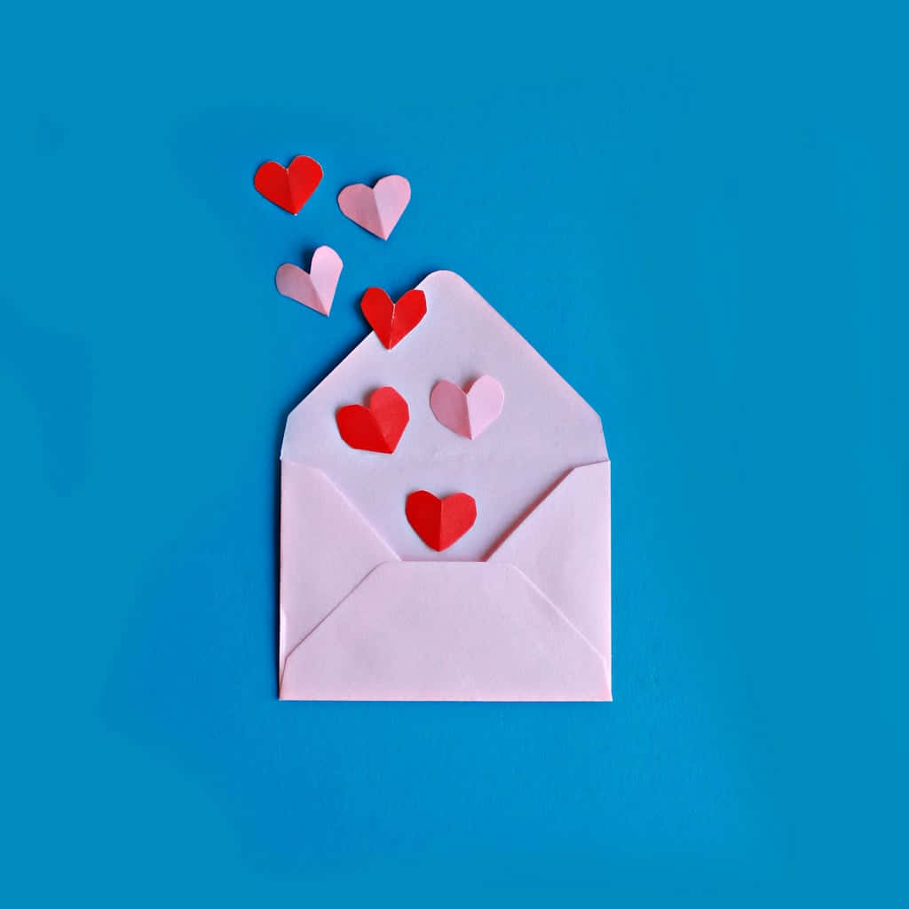 Cute Valentines Day Love Letter Envelope Wallpaper