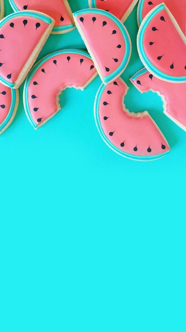 Cute Watermelon Lifesavers Wallpaper