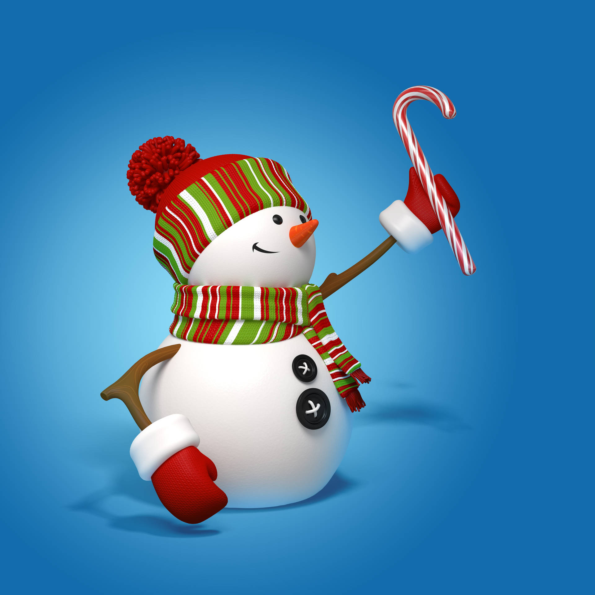 Cute Winter Snowman Wallpaper