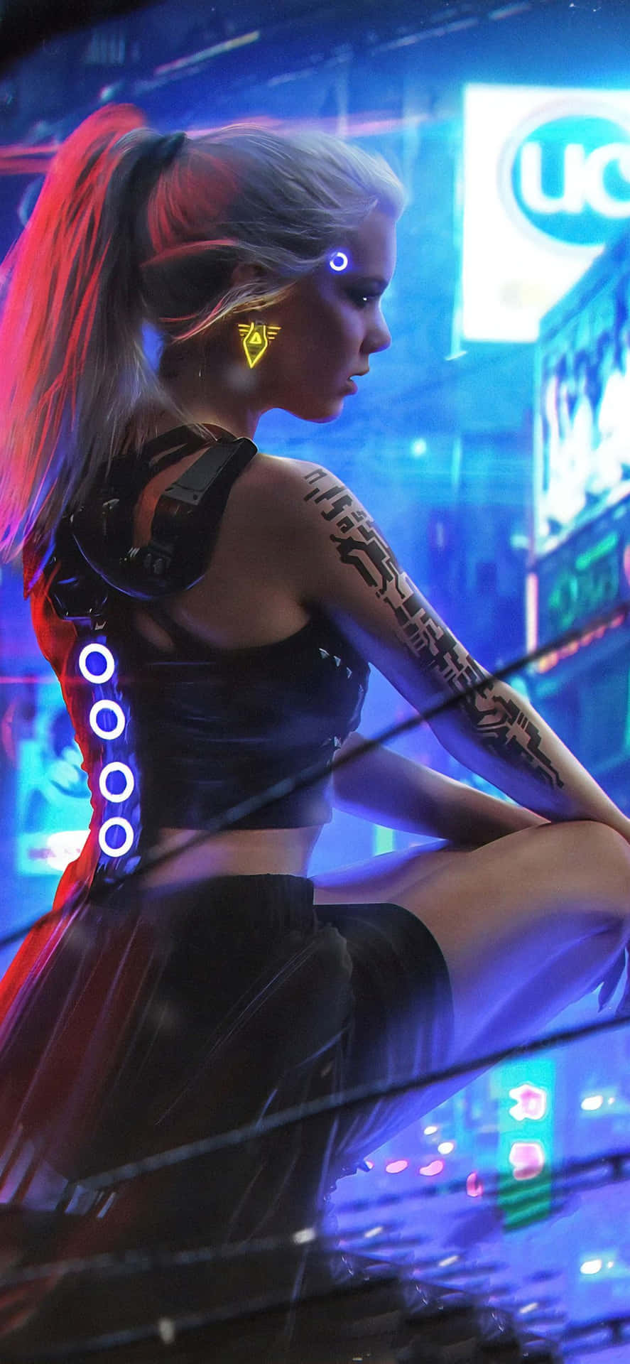 Cyberpunk 2077 Blonde For Girls Wallpaper