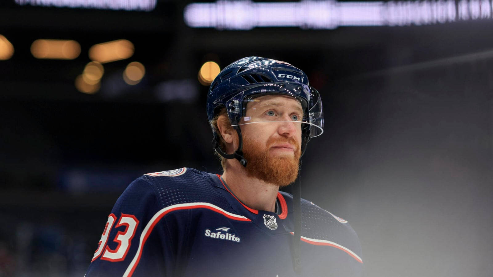 Czech Professional Ice Hockey Player Jakub Voracek Columbus Blue Jackets Wallpaper