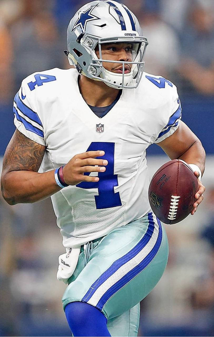 Dak Prescott Football Stance Wallpaper