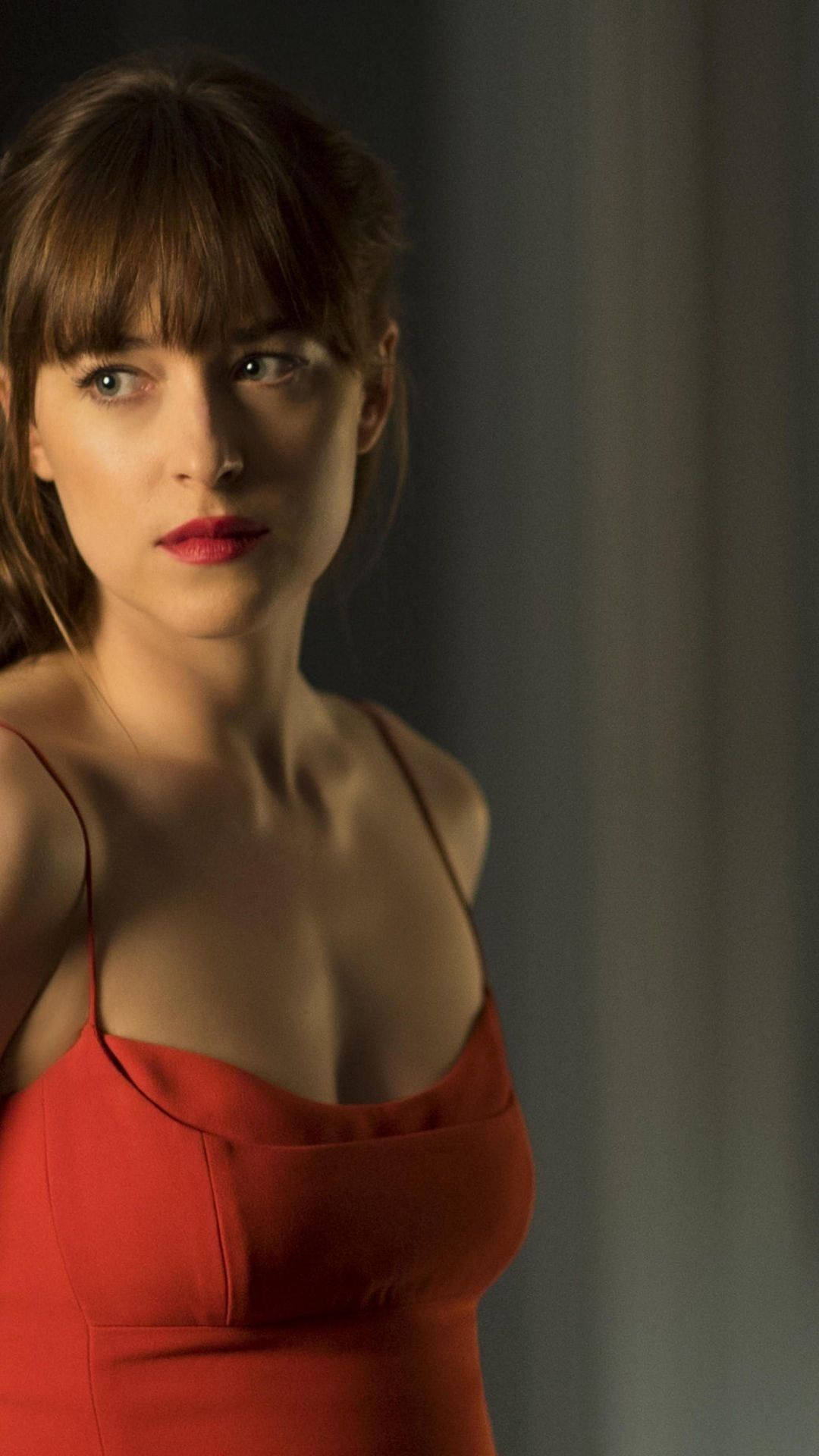 dakota johnson red dress fifty shades freed Dakota Johnson Red Dress Wallpaper