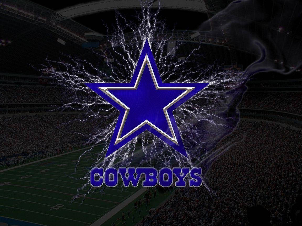 Dallas Cowboys Blue Star With Lightning Wallpaper