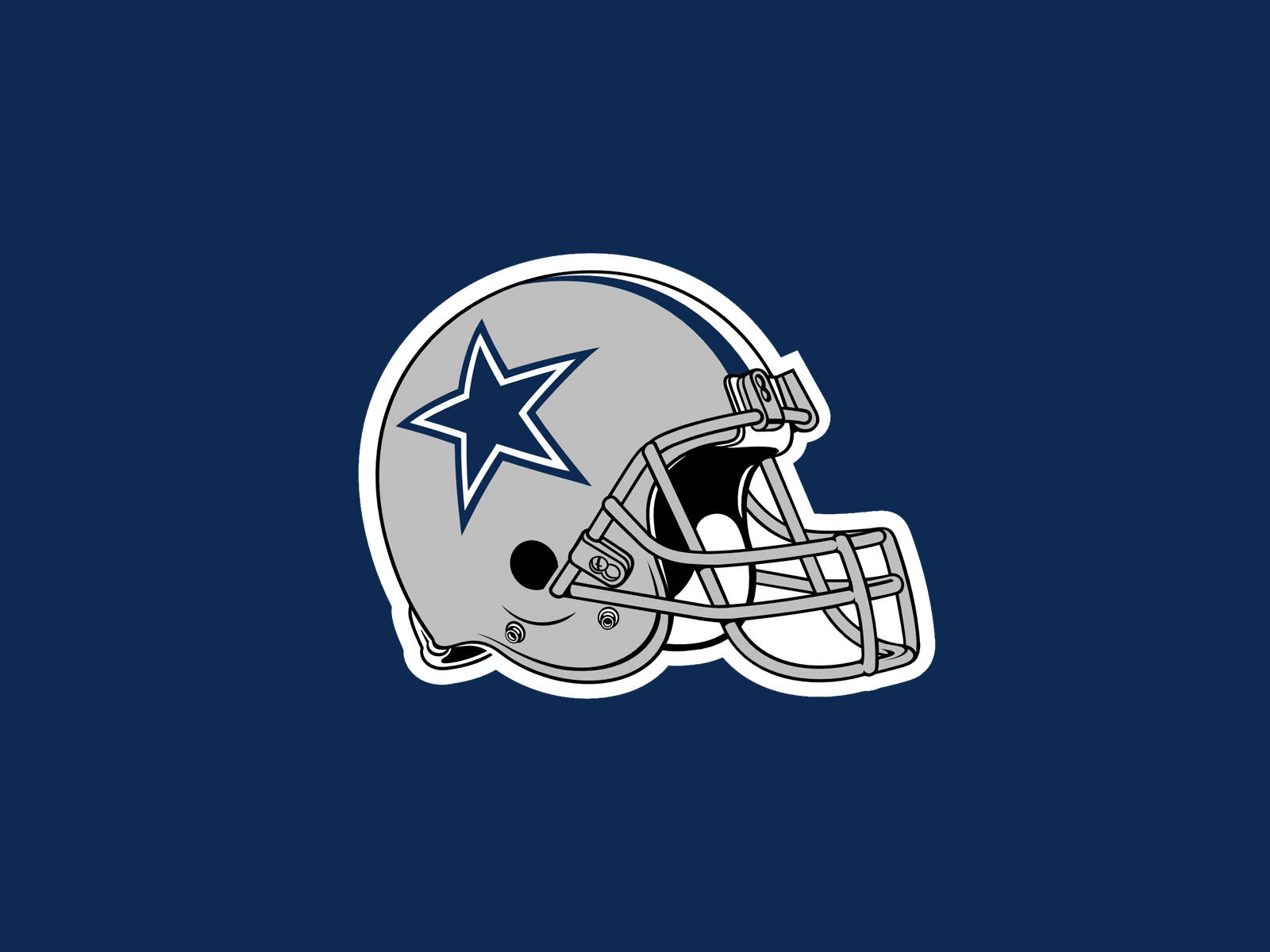 Dallas Cowboys Helmet Illustration Wallpaper