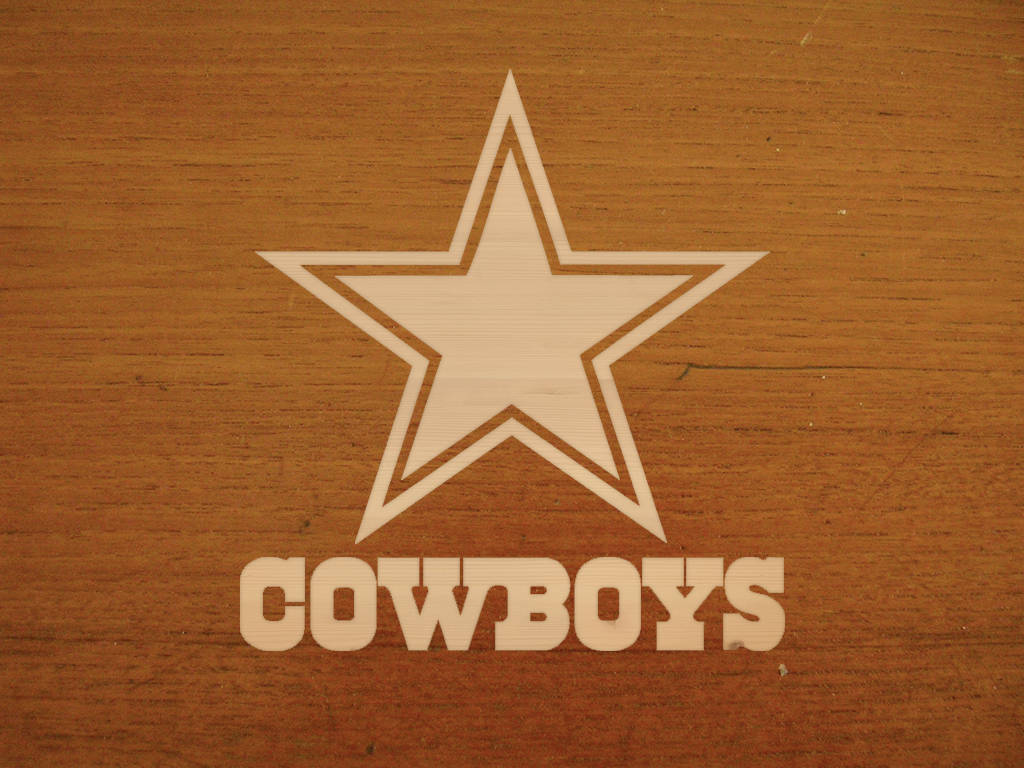 Dallas Cowboys Orange Wood Wallpaper