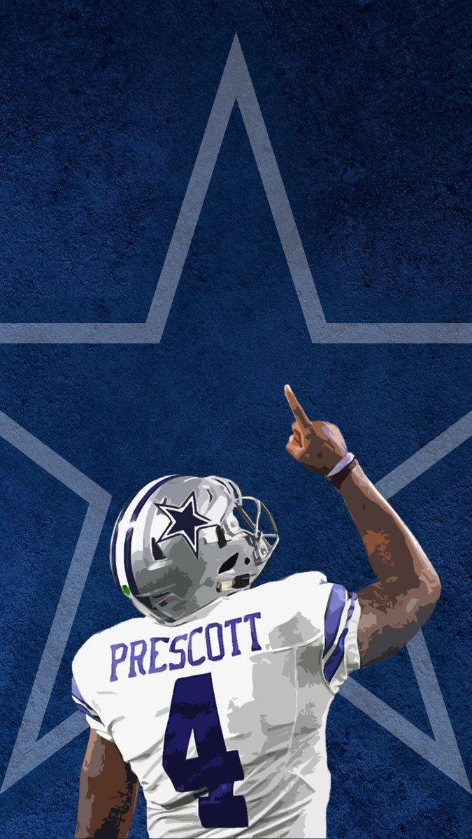 Dallas Cowboys Prescott Art Wallpaper