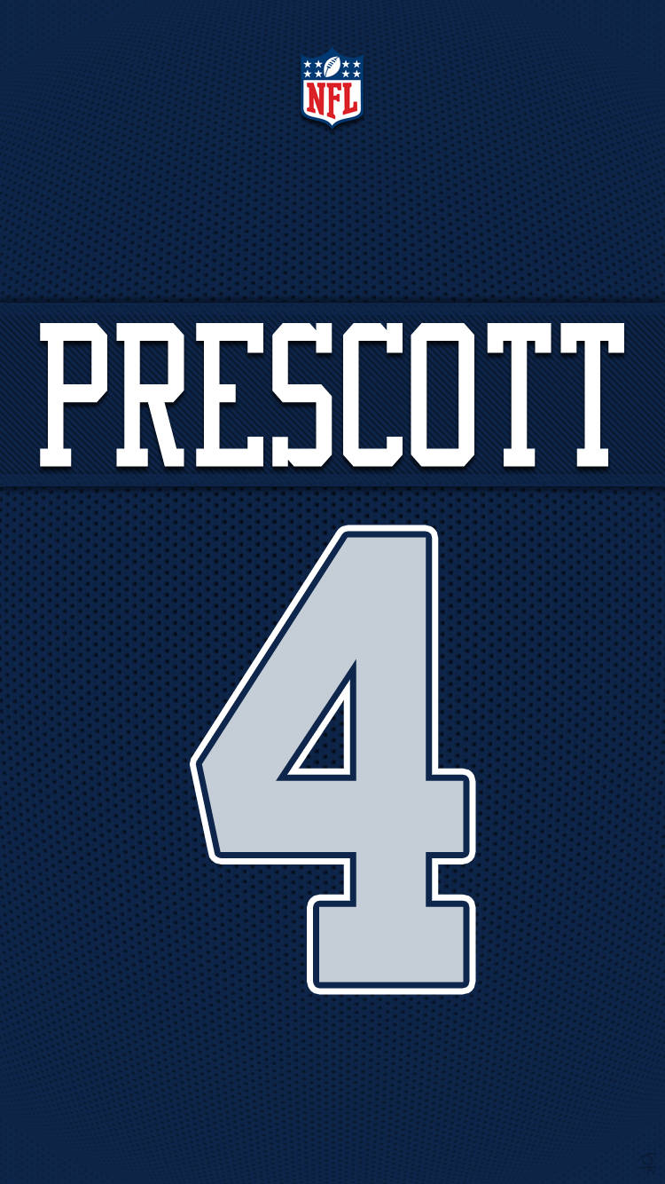 Dallas Cowboys Prescott Number 4 Wallpaper