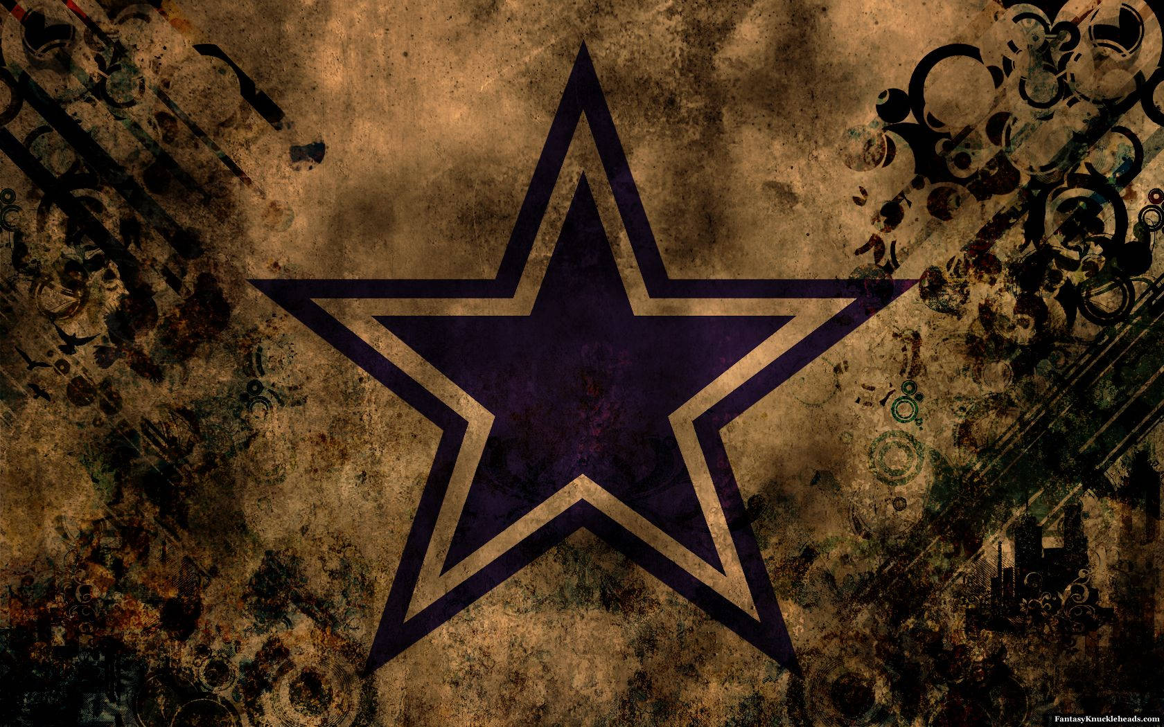 Dallas Cowboys Purple Star Logo Doogles Wallpaper