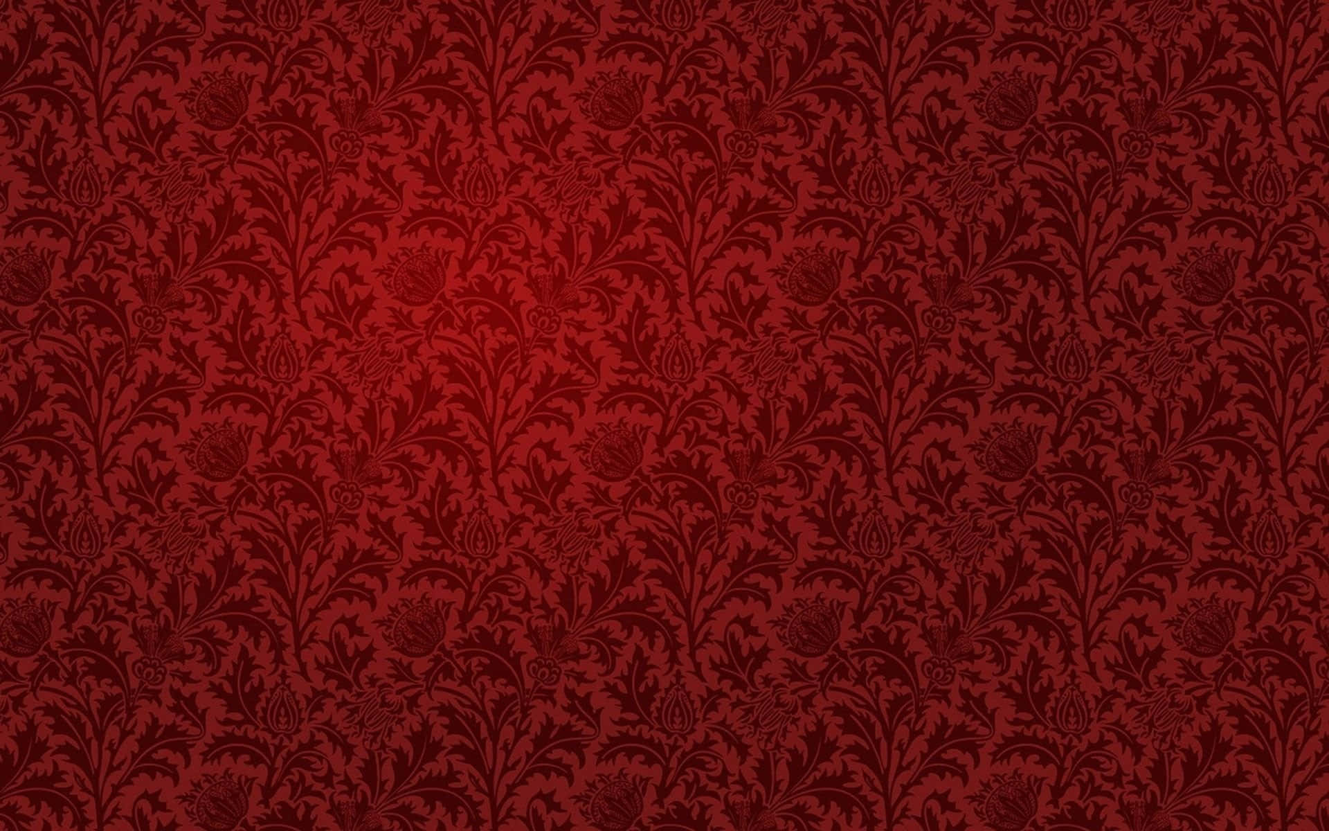 Damask Pattern In Maroon Color Wallpaper