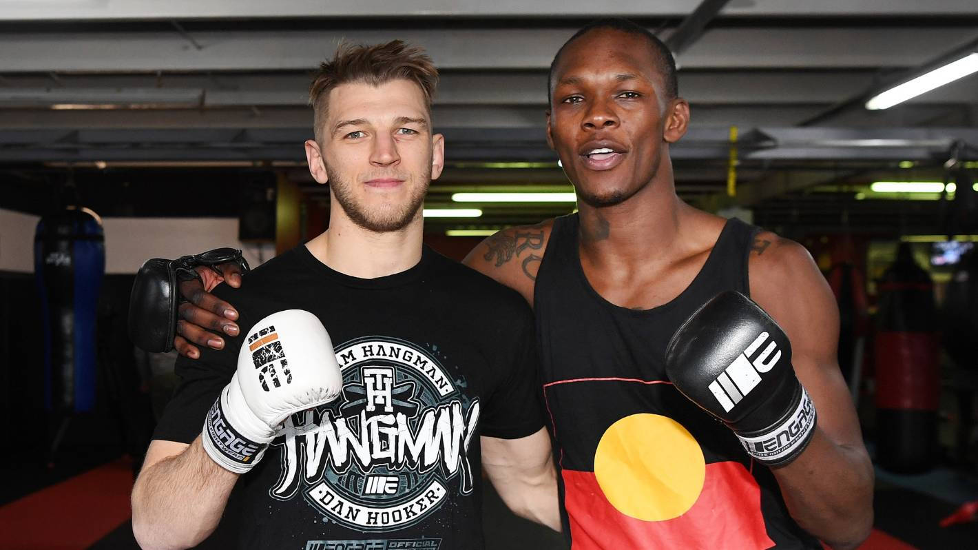 Dan Hooker And Sparring Partner Wallpaper