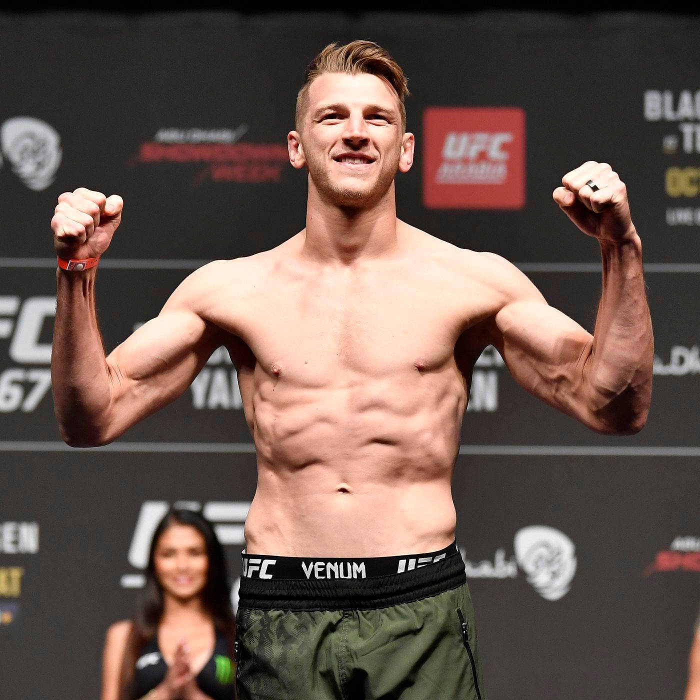 Dan Hooker Posing During Weigh-in Wallpaper