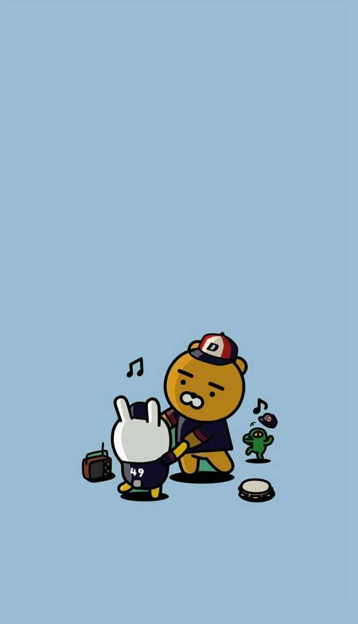 Dancing Ryan And Muzi Kakao Friends Wallpaper