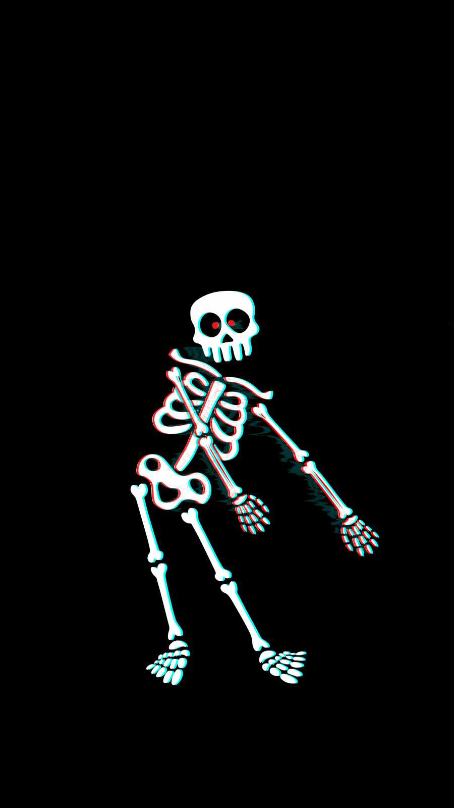 Dancing Skeleton 900 X 1600 Wallpaper Wallpaper